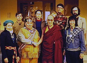 As early as 1979 Patrick Harrigan facilitated the meeting of a visiting delegation of North American Indian tribal leaders with His Holiness the Dalai Lama in Dharmshala.